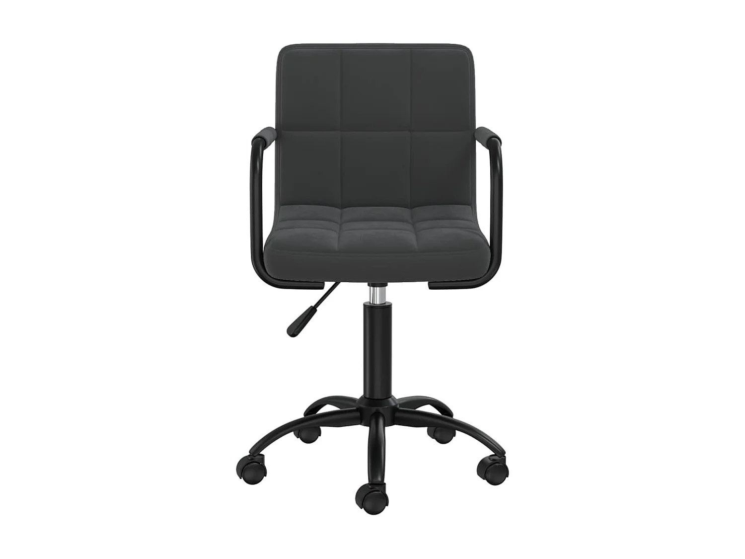 Chaise pivotante de salle à manger Noir Velours 18