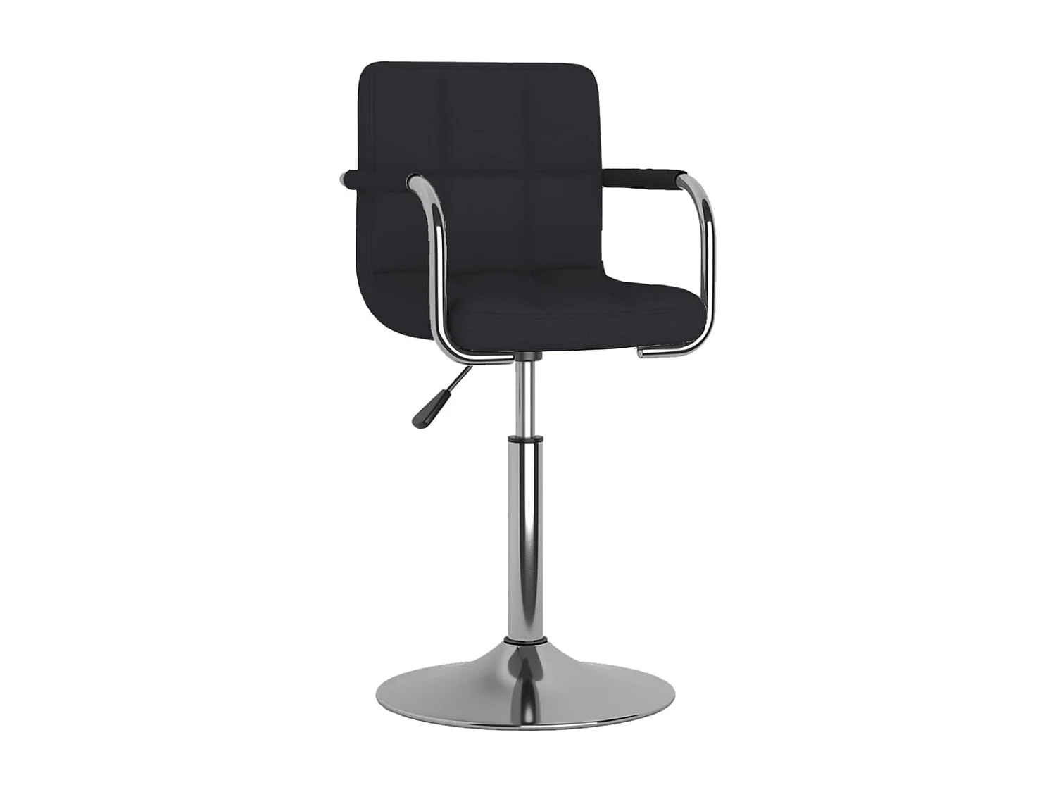 Chaise de salle à manger Tissu Noir 4