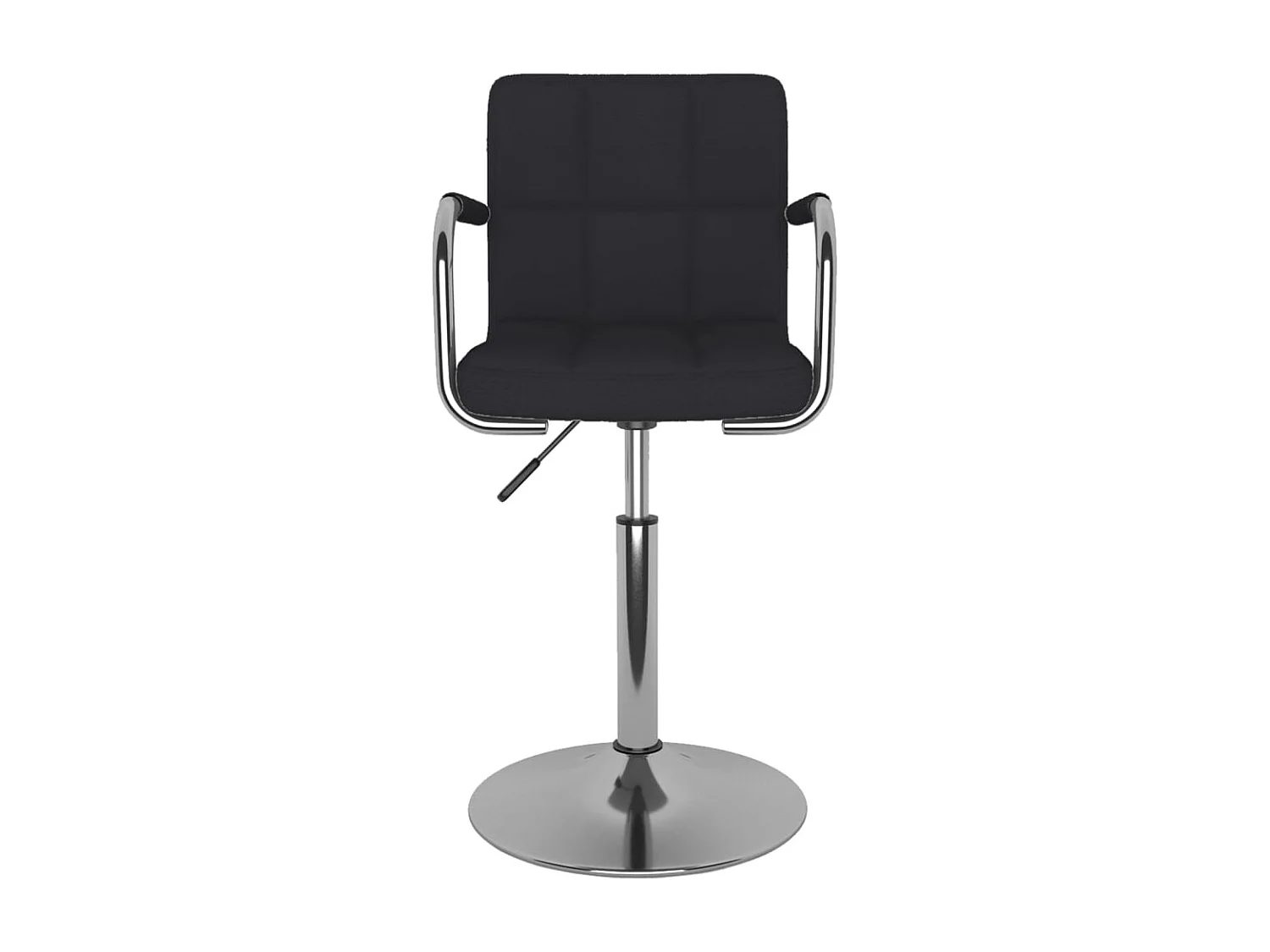 Chaise de salle à manger Tissu Noir 4