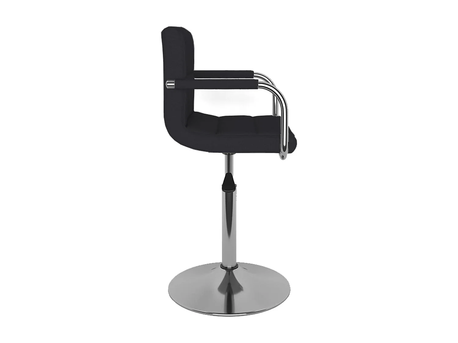 Chaise de salle à manger Tissu Noir 4