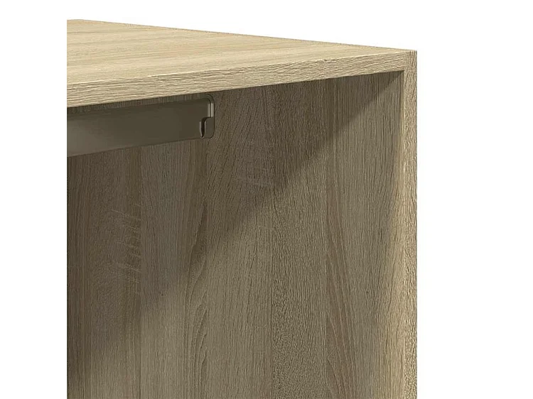 Armoire dressing 1 penderie 2 tiroir 80cm - Collection Kodok-Chêne clair