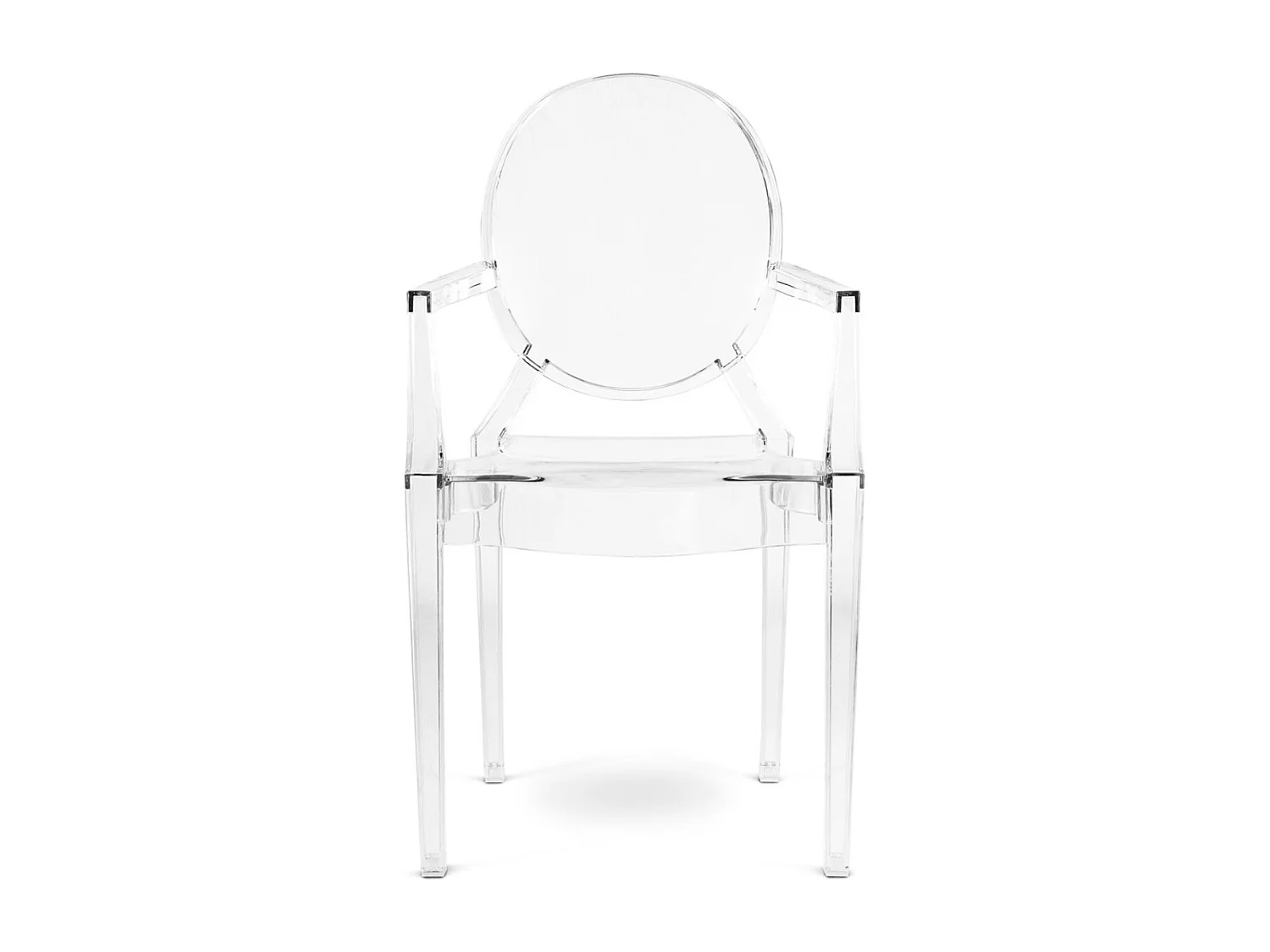 Fauteuil polycarbonate LOUIVA - Elégant et résistant-Parme transparent