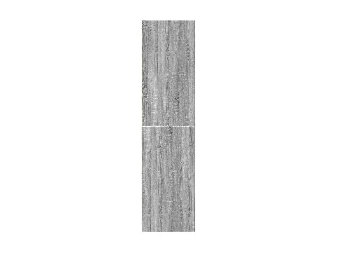 Armoire dressing 2 penderie 1 étagère 80cm - Collection Laker-Chêne gris