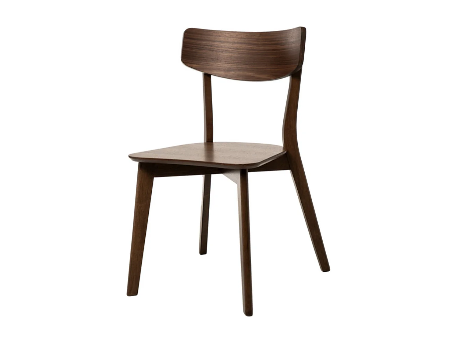 Chaise en bois d'hévéa KULINIZA - Élégance authentique pour votre Intérieur-Noir