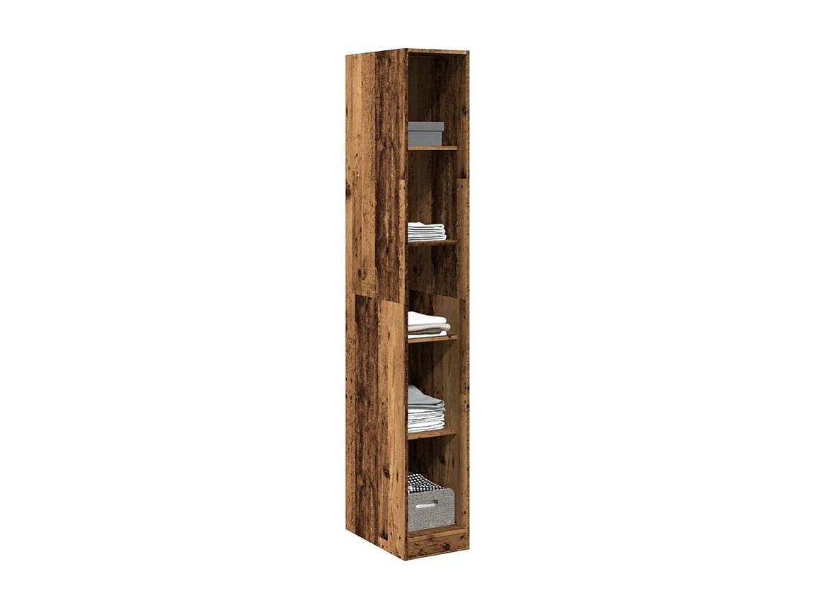 Armoire dressing 4 étagère 30cm - Collection Taken-Marron noisette
