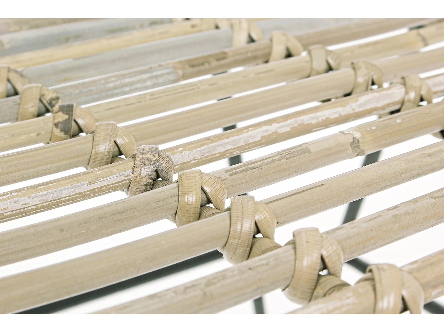 Fauteuil RIKEL – Acier & fibre naturelle tressée