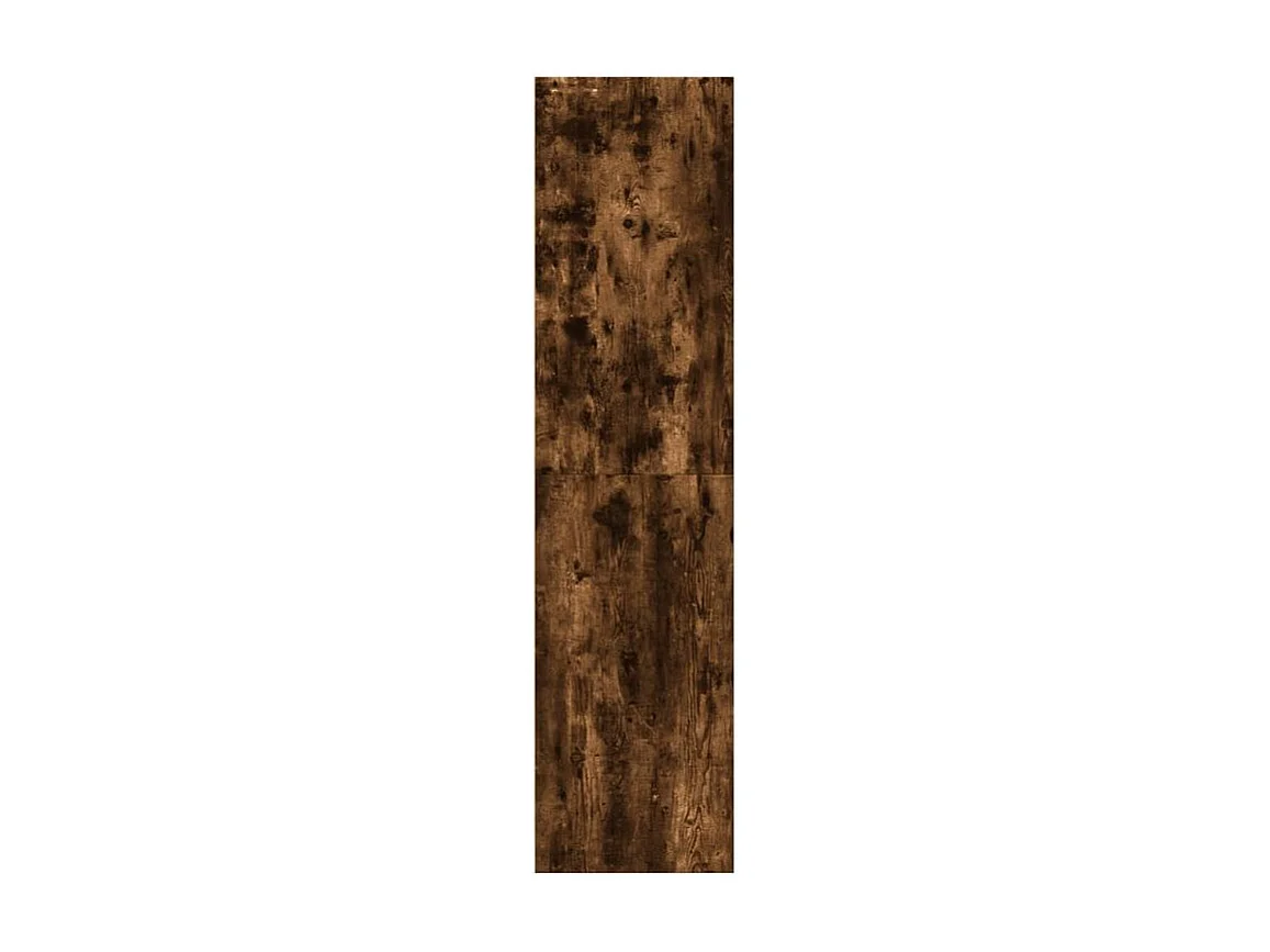 Armoire dressing 2 penderie 1 étagère 30cm - Collection Laker-Marron fumé