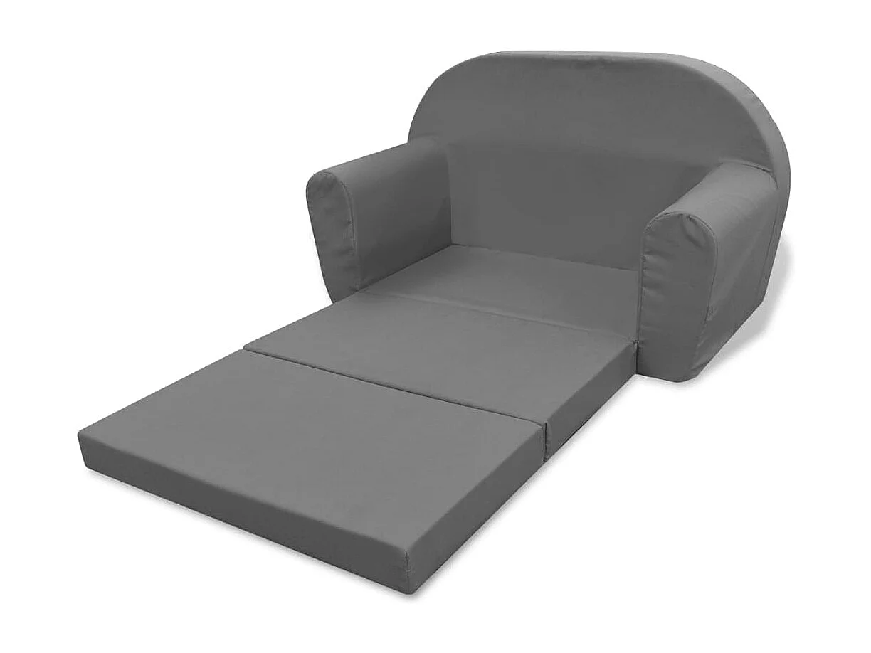 Chaise longue pliable pour enfant Gris