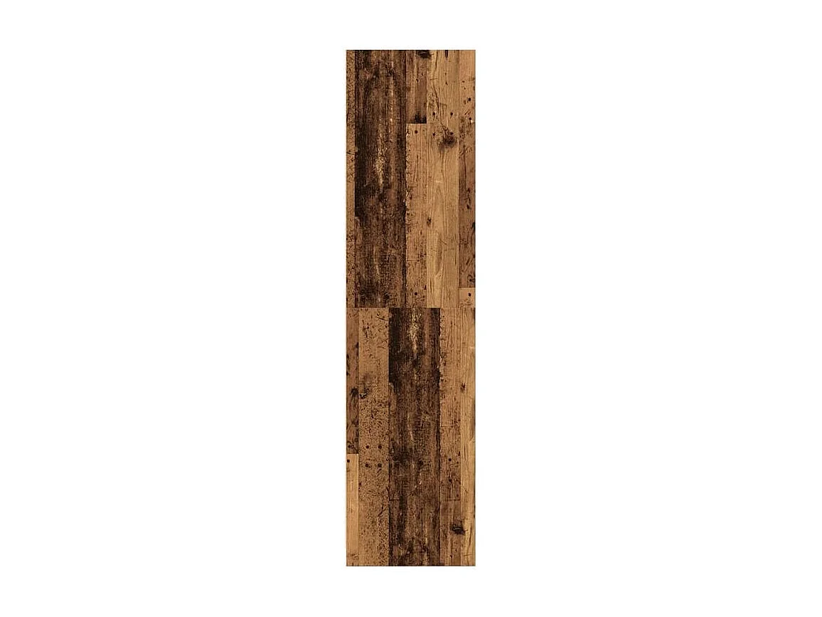Armoire dressing 2 penderie 1 étagère 100cm - Collection Laker-Marron noisette