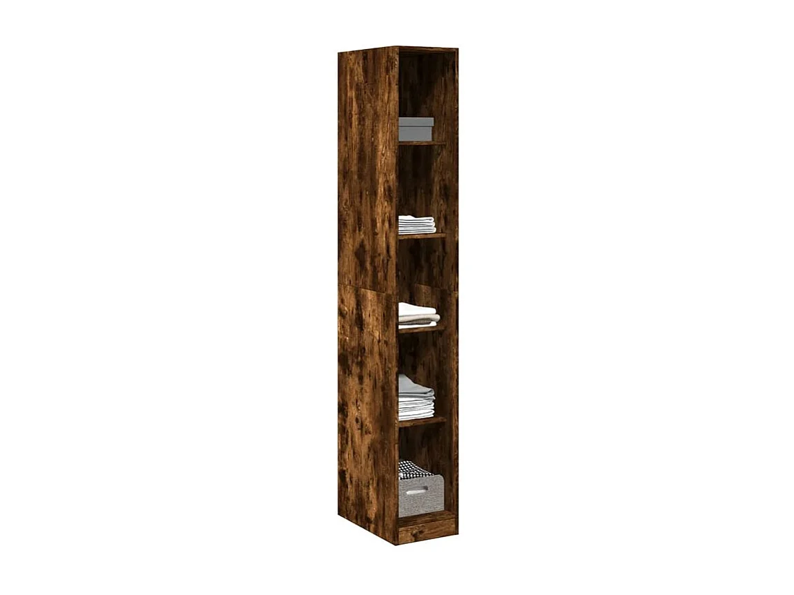 Armoire dressing 4 étagère 30cm - Collection Taken-Marron fumé