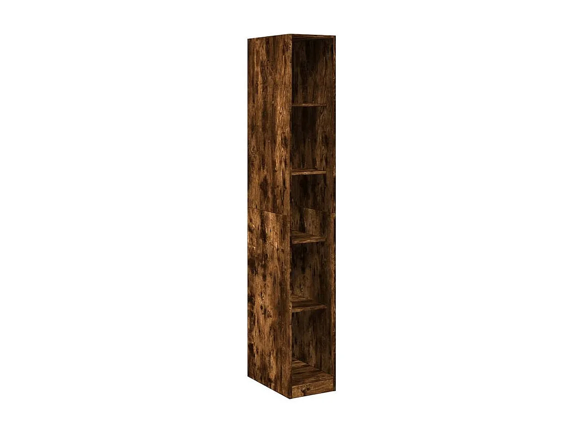 Armoire dressing 4 étagère 30cm - Collection Taken-Marron fumé