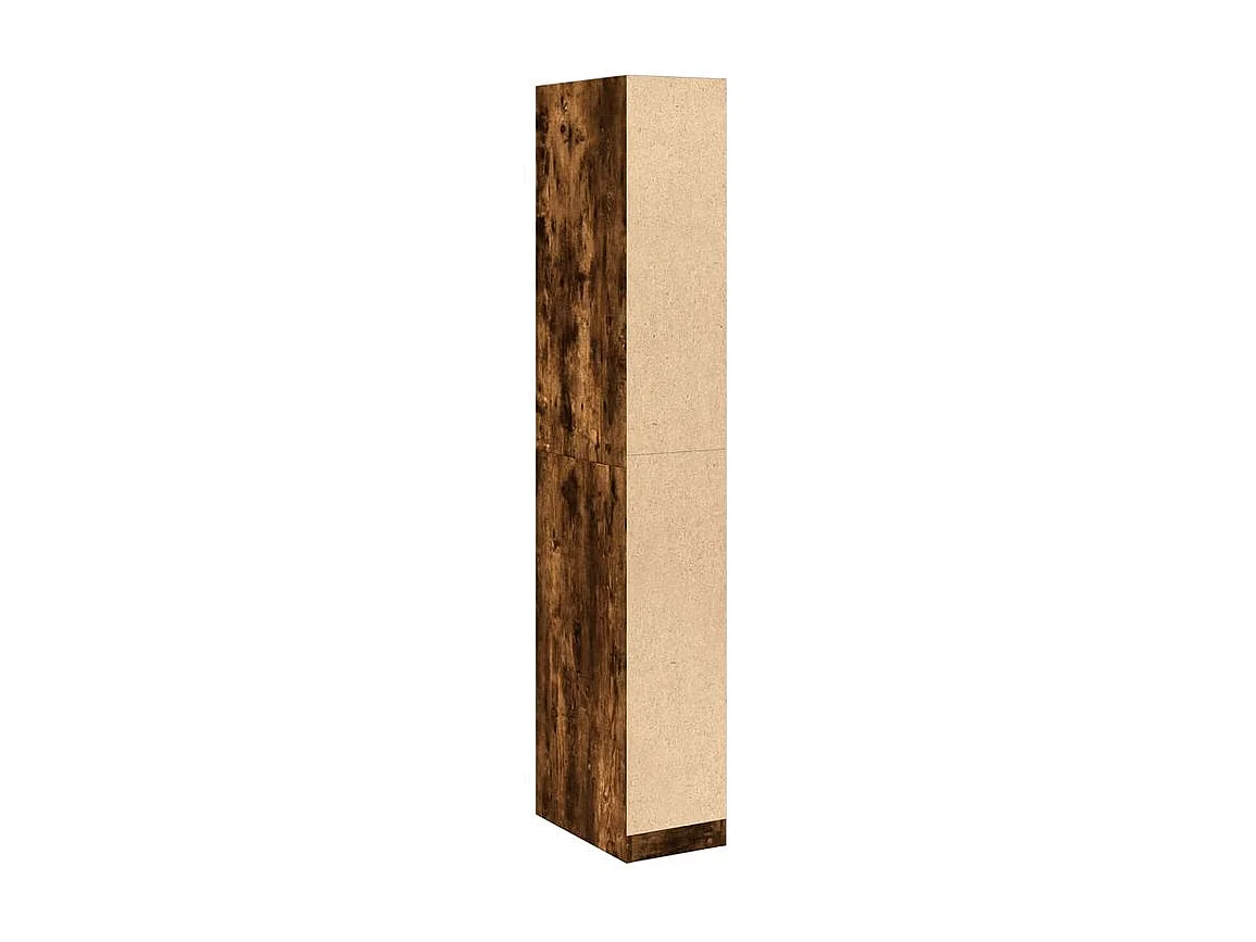 Armoire dressing 4 étagère 30cm - Collection Taken-Marron fumé