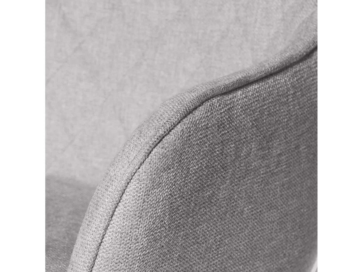 Chaise pivotante à 180º avec accoudoir tissu et pied métal noir Valera-Gris clair