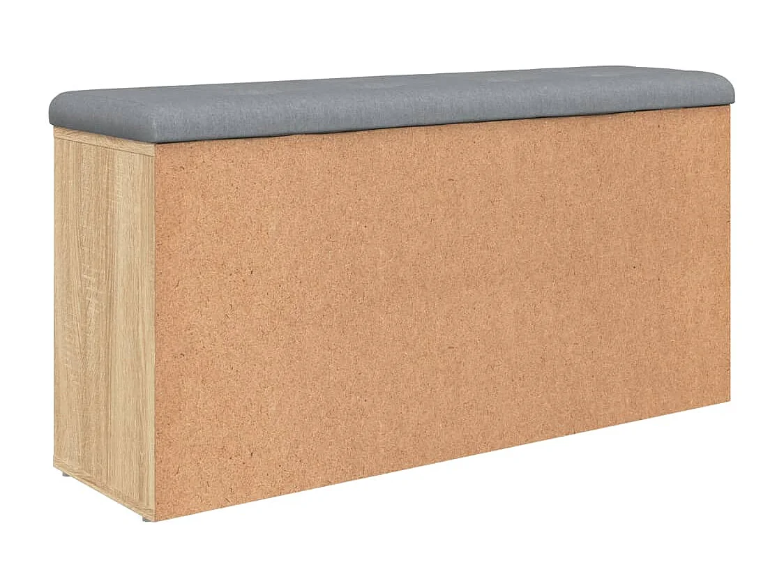 Banc à chaussures chêne sonoma 102x32x50 bois d'ingénierie