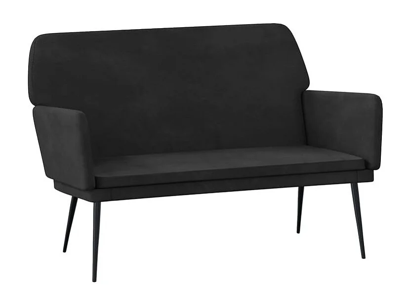 Banc Noir 108x79x79 Velours