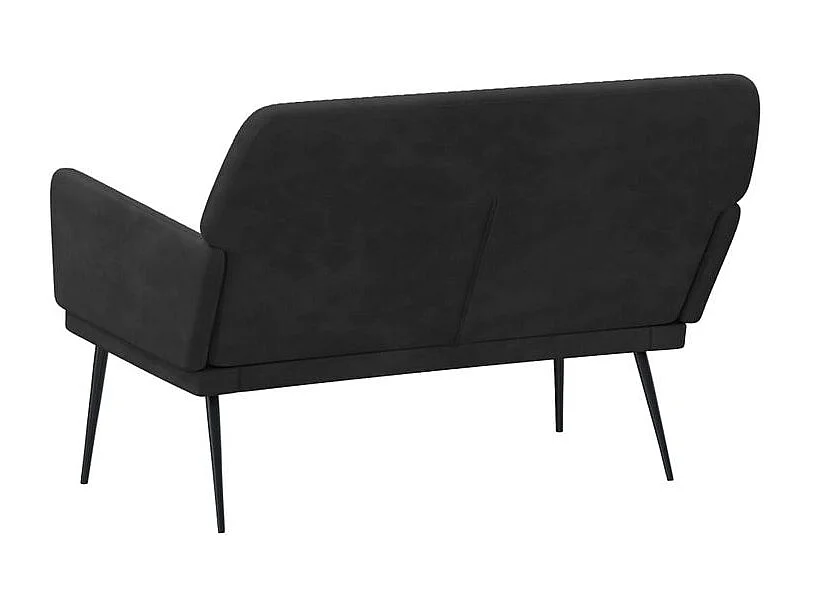 Banc Noir 108x79x79 Velours