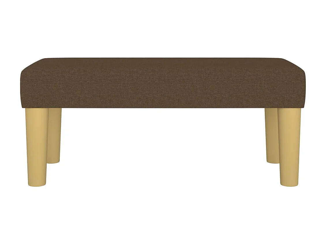 Banc Marron foncé 70x30x30 Tissu