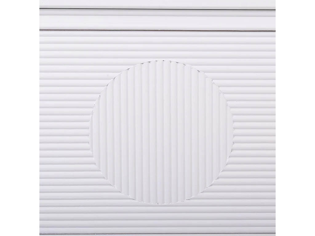 Banqueta baúl de madera blanca 83x41,5x62,5