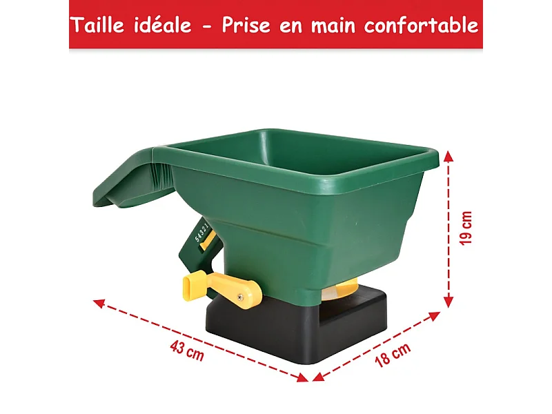 Épandeur universel á main de haute qualité avec réservoir de 3L HS30