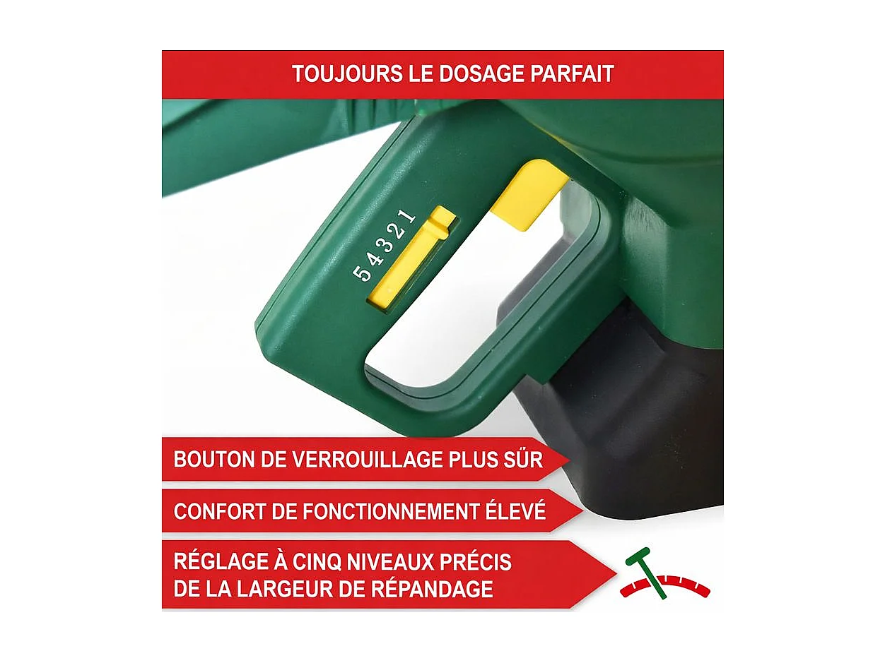 Épandeur universel á main de haute qualité avec réservoir de 3L HS30