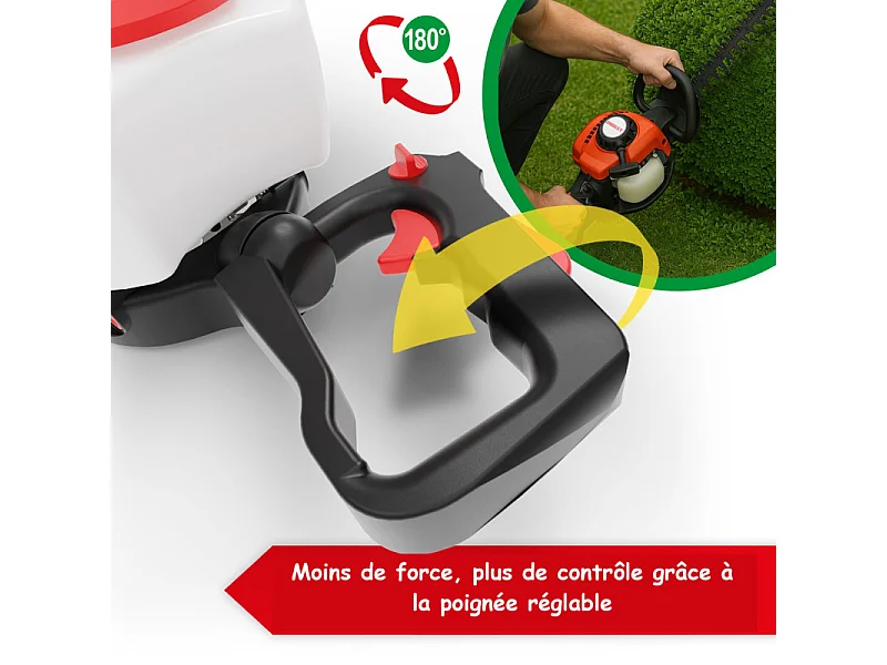 Taille haie essence 2 temps  longeur de coupe 62cm 5,5kg