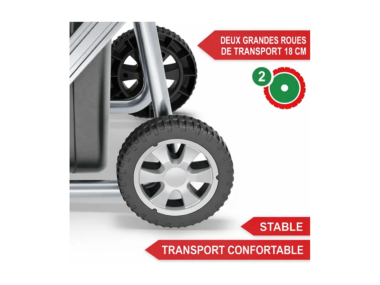 Broyeur de vegetaux electrique RS2844  2800 W Bac collecteur 60 L