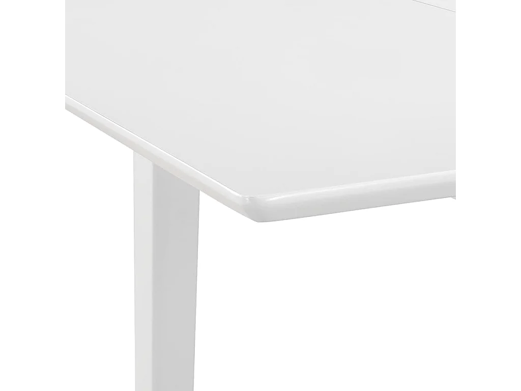 Mobilier de salle à manger 5 pc MDF Blanc