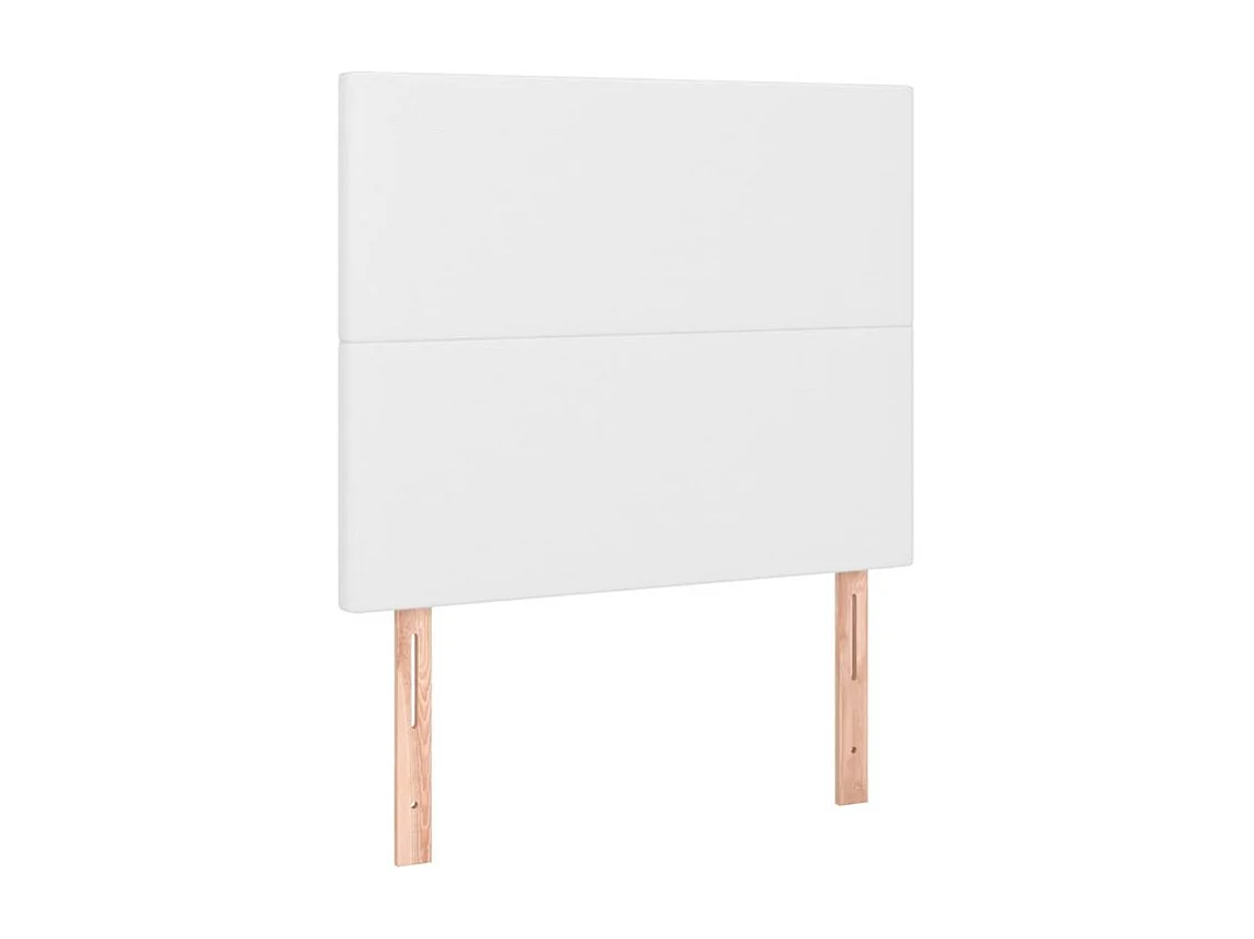 Tête de lit à LED Blanc 90x5x118-128 Similicuir