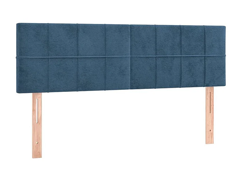 Tête de lit à LED Bleu foncé 144x5x78-88 Velours