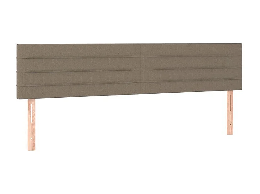Tête de lit à LED Taupe 160x5x78-88 Tissu