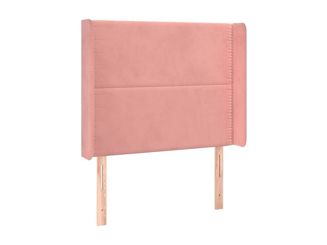 Tête de lit à LED Rose 83x16x118-128 Velours
