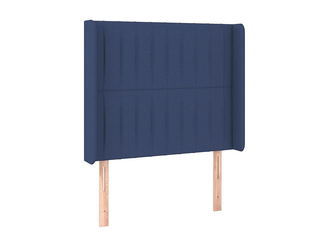 Tête de lit à LED Bleu 93x16x118-128 Tissu