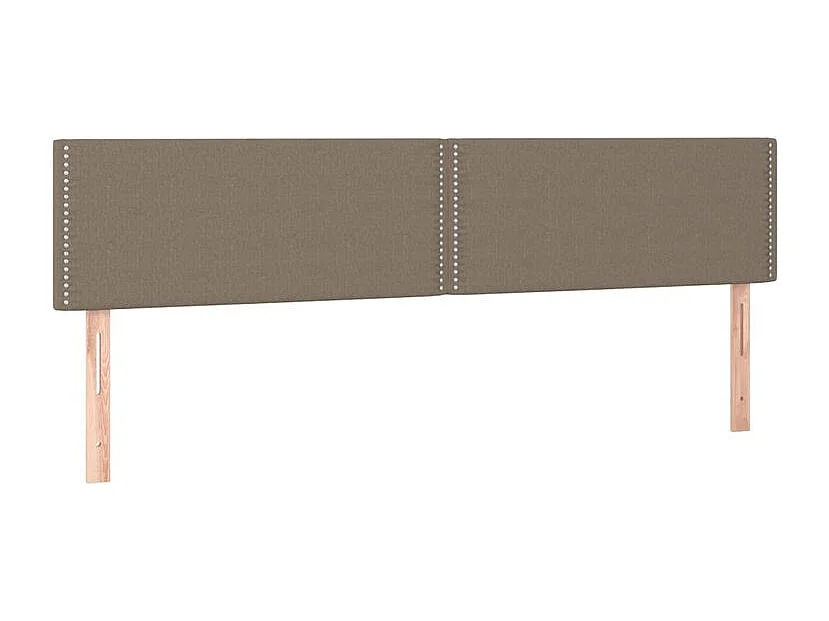 Tête de lit à LED Taupe 180x5x78-88 Tissu