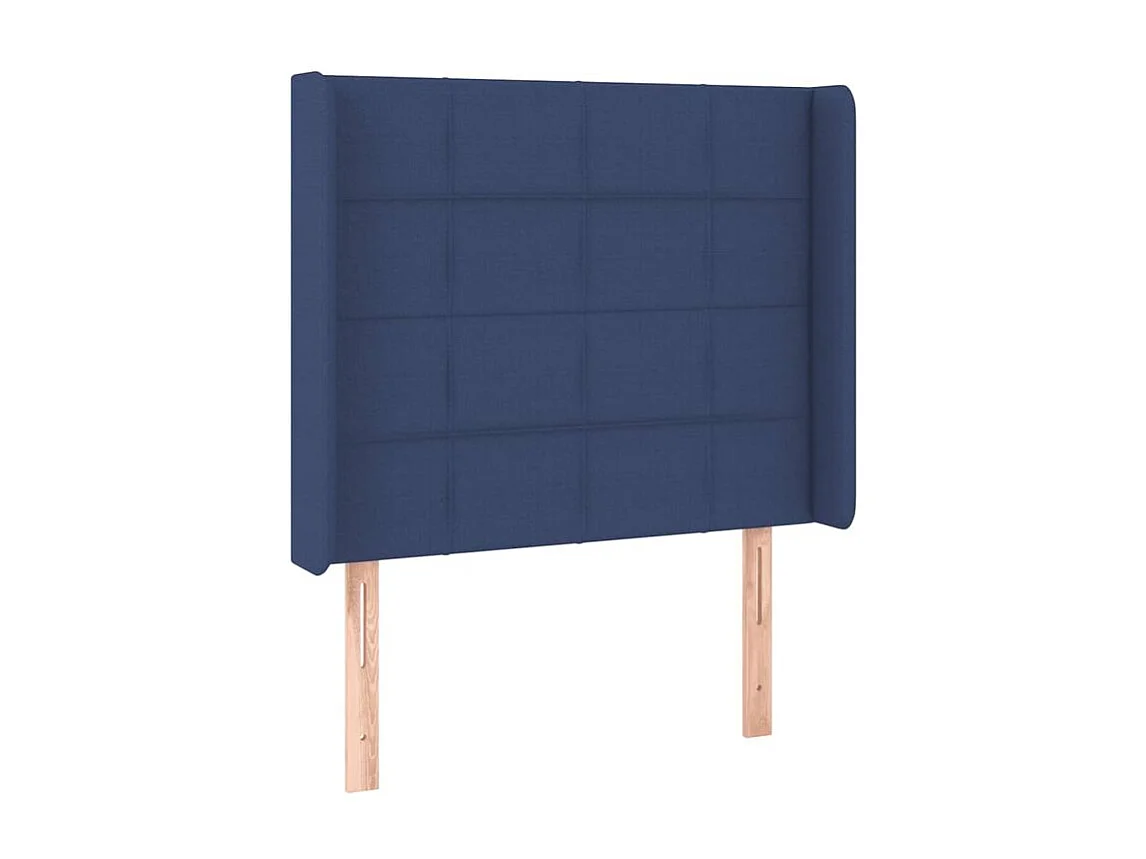 Tête de lit à LED Bleu 83x16x118-128 Tissu