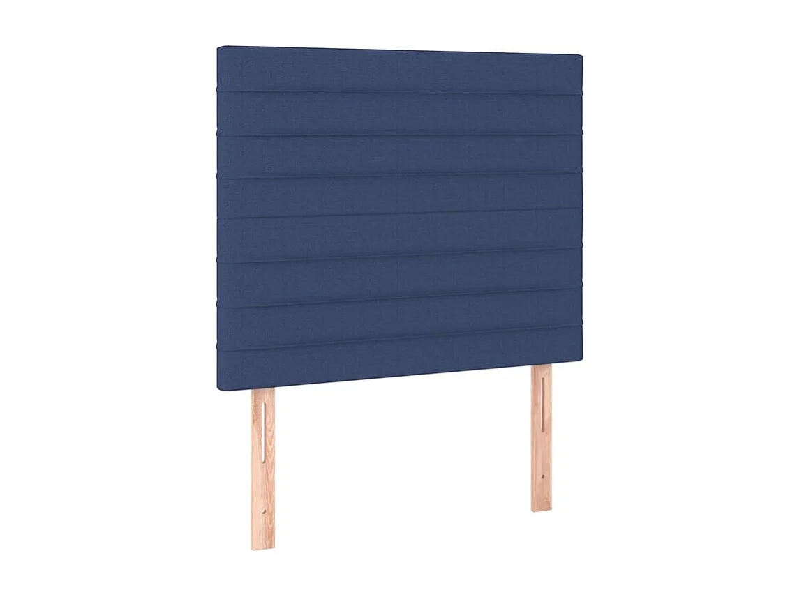 Tête de lit à LED Bleu 90x5x118-128 Tissu