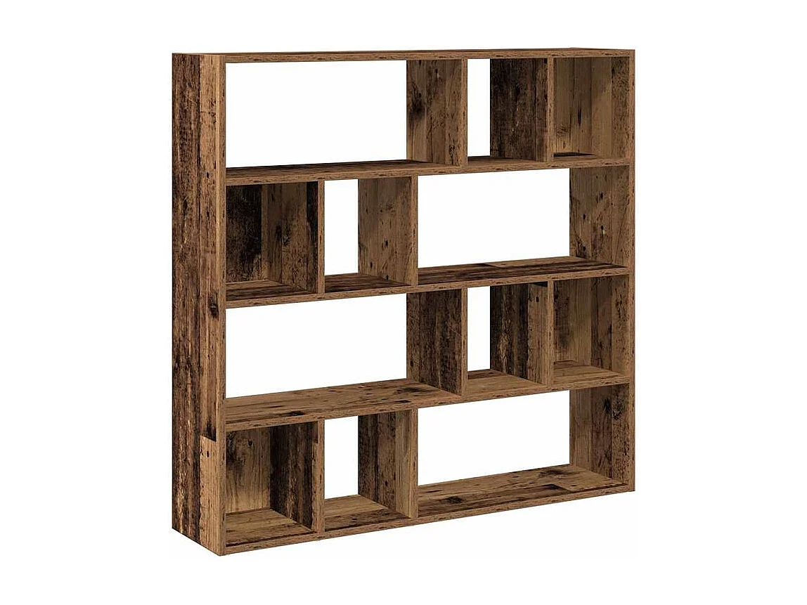 Bibliothèque séparateur en bois Vogua 105cm - Moderne et polyvalente-Marron noisette