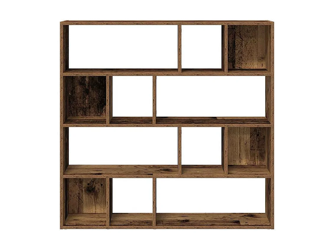 Bibliothèque séparateur en bois Vogua 105cm - Moderne et polyvalente-Marron noisette