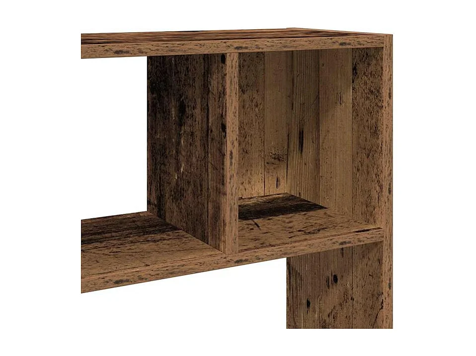 Bibliothèque séparateur en bois Vogua 105cm - Moderne et polyvalente-Marron noisette