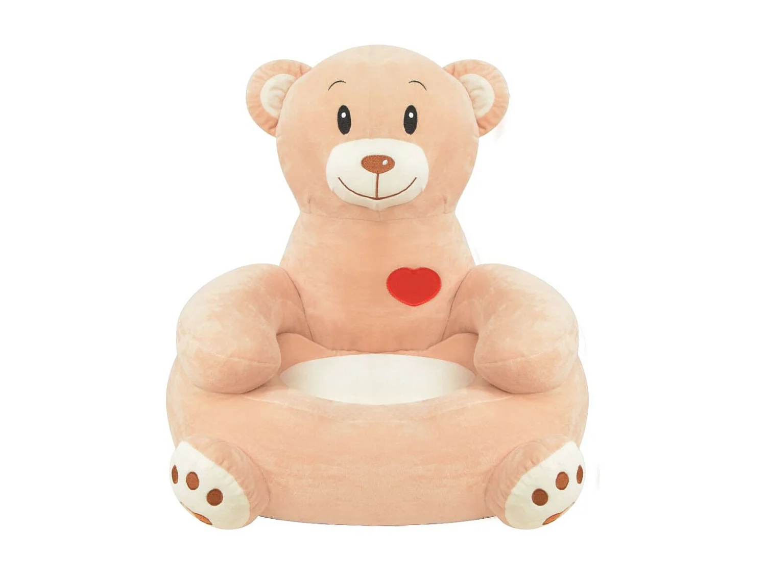 Chaise pour enfant en peluche our Marron