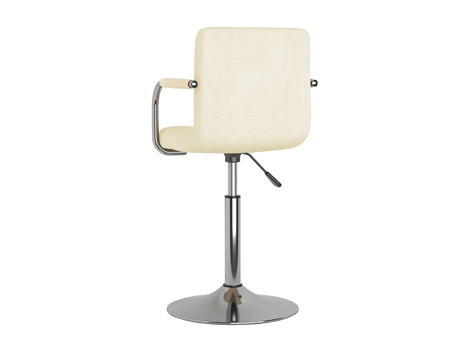 Chaise de salle à manger Crème Tissu 3