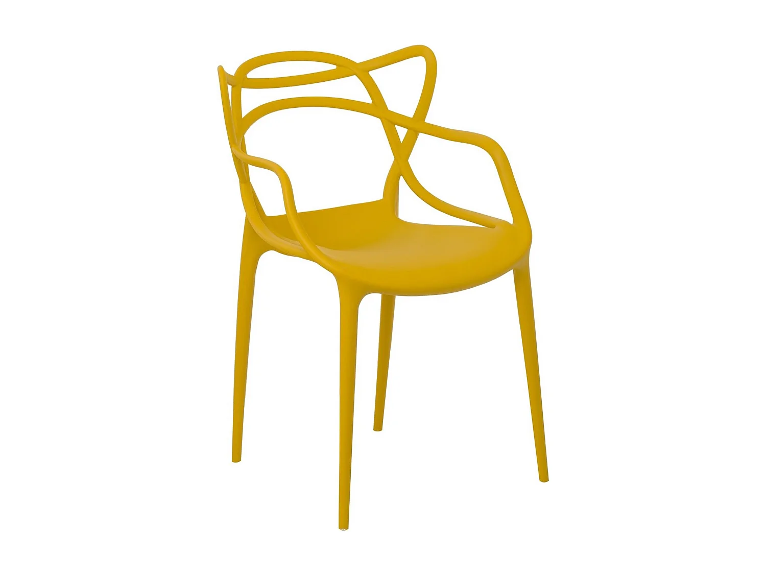 Chaise avec accoudoir BELIANO premium - Intérieur et extérieur-Jaune curry