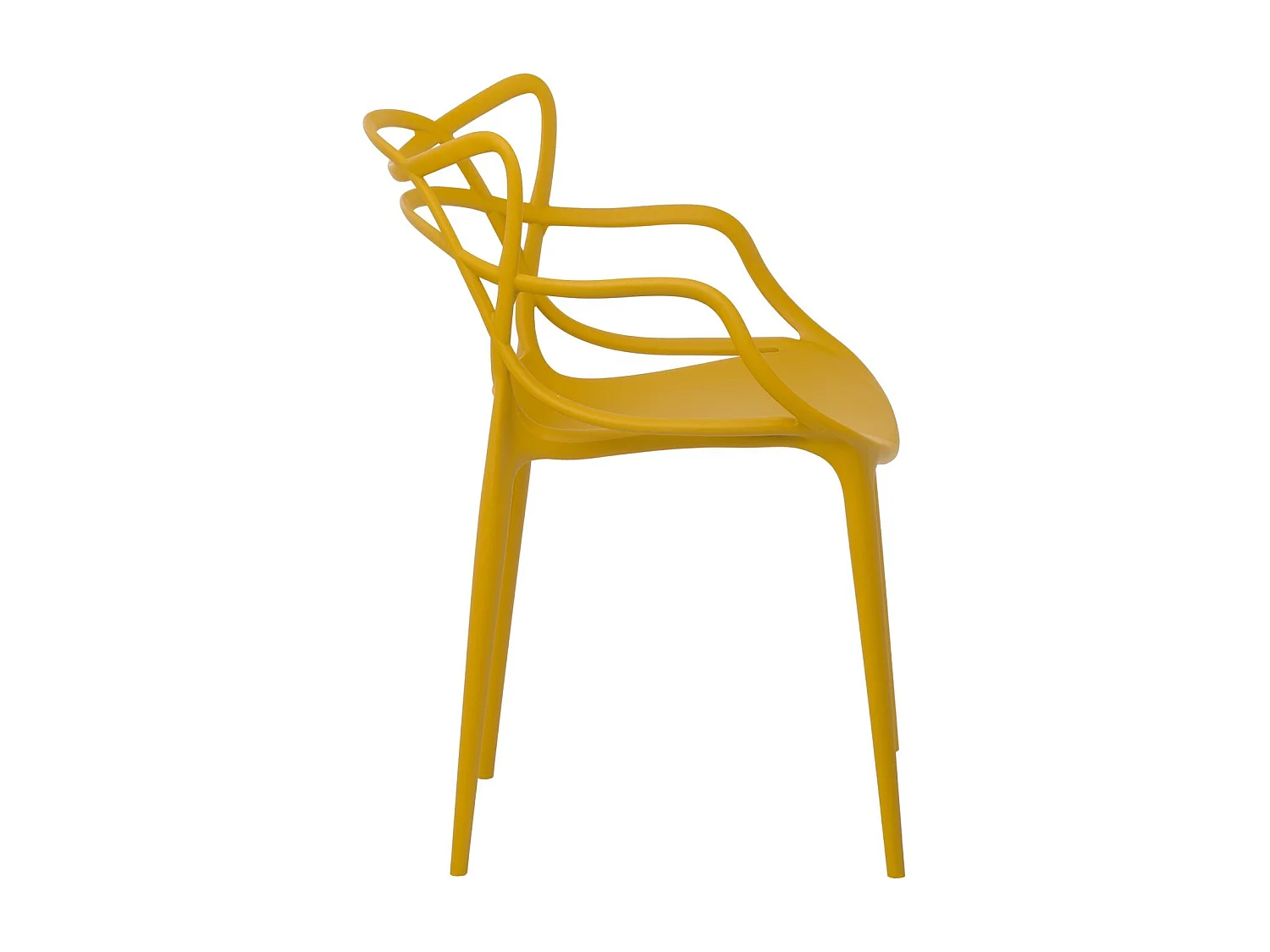 Chaise avec accoudoir BELIANO premium - Intérieur et extérieur-Jaune curry