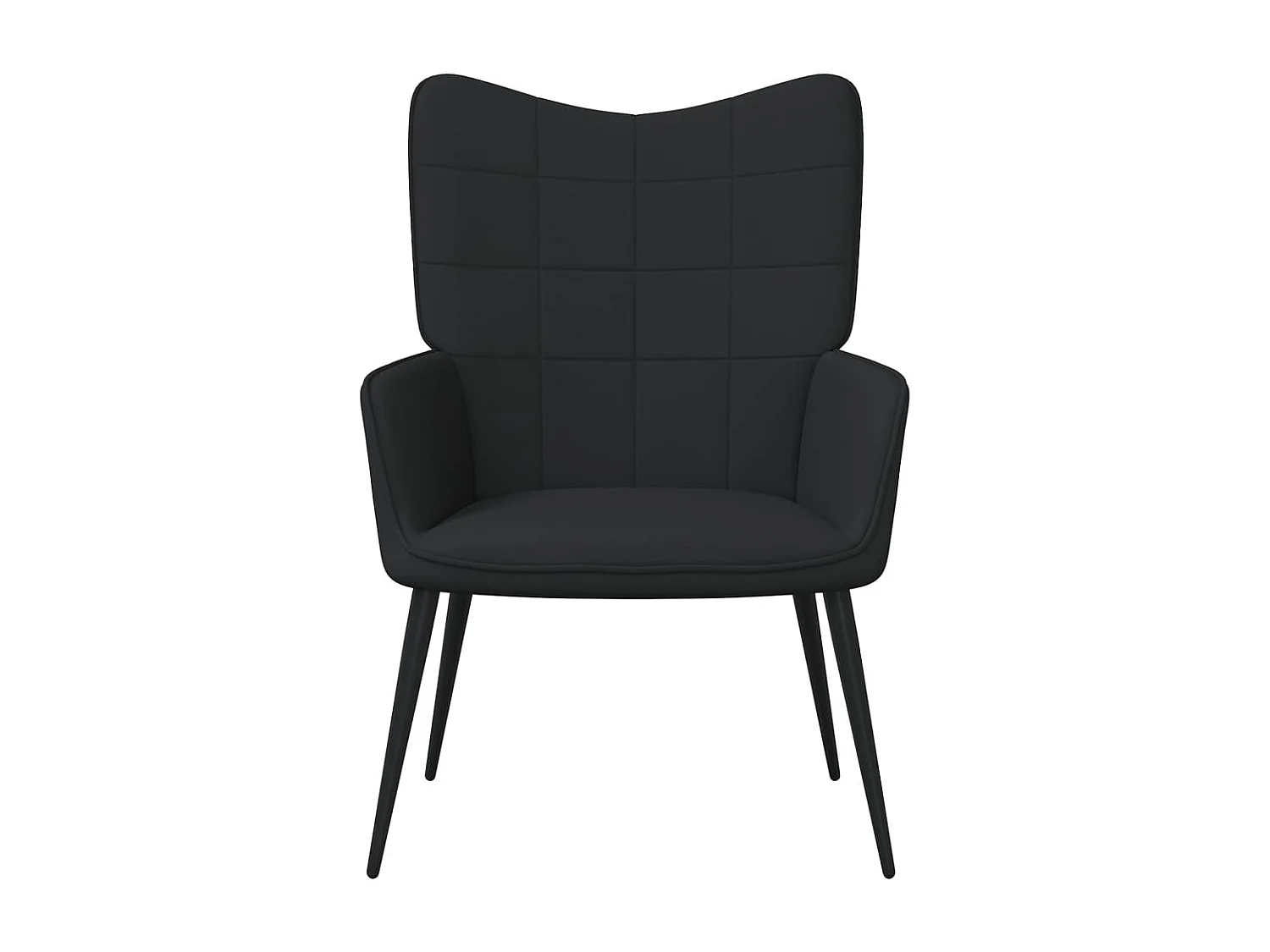 Chaise de relaxation 62x68,5x96 Noir Tissu 4