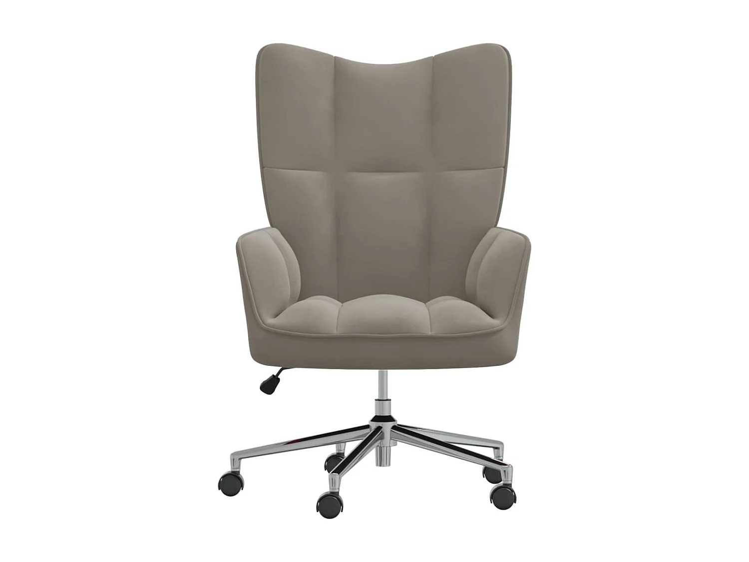 Chaise de relaxation Gris clair Velours 3