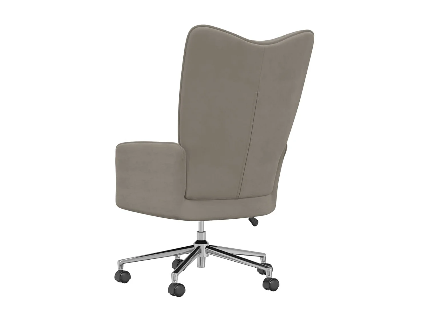 Chaise de relaxation Gris clair Velours 3