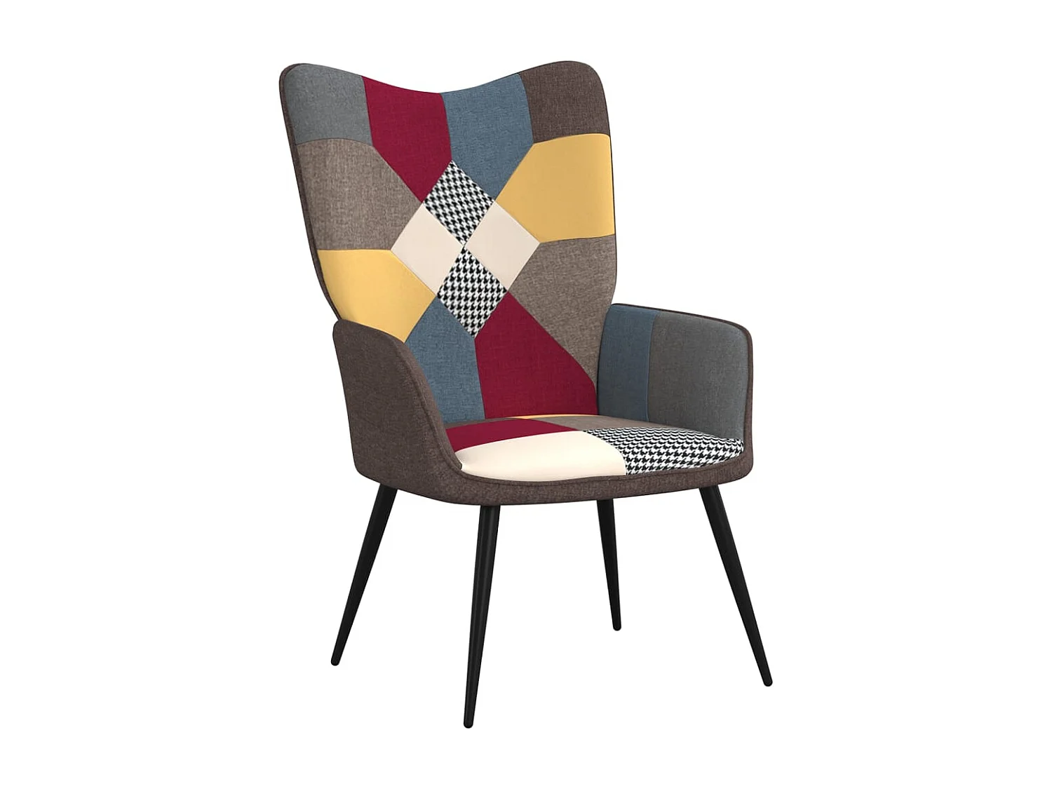 Chaise de relaxation Patchwork Tissu 2