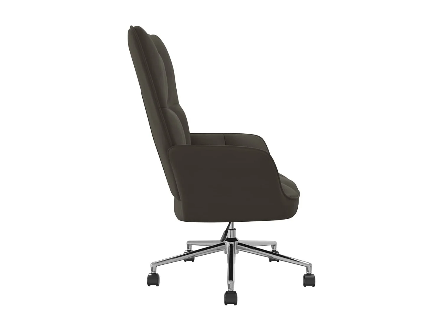Chaise de relaxation Gris foncé Velours 2