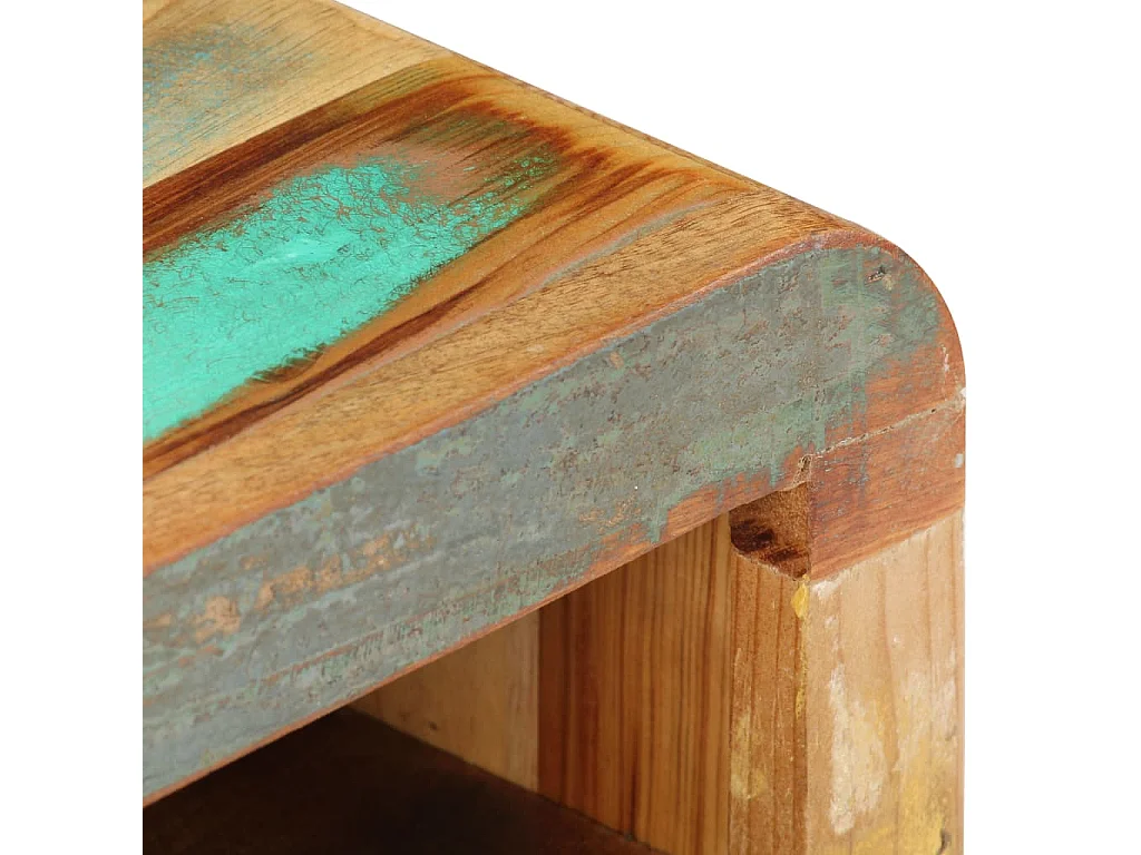 Table de chevet 30x30x41 Bois de récupération massif