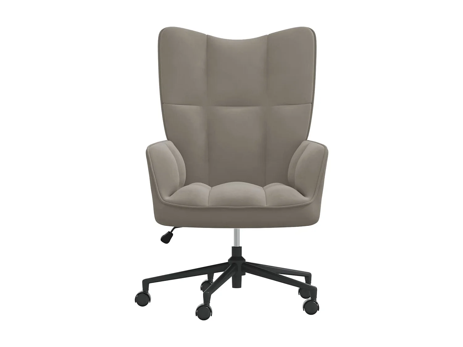 Chaise de relaxation Gris clair Velours 4
