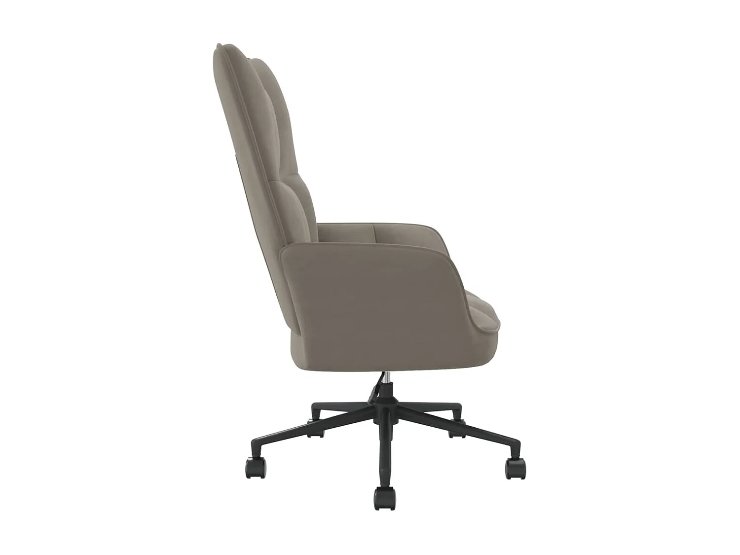 Chaise de relaxation Gris clair Velours 4